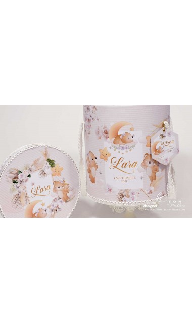 Trusou botez cu iarba pampass ursuleti si stele Pampas Bear 13
